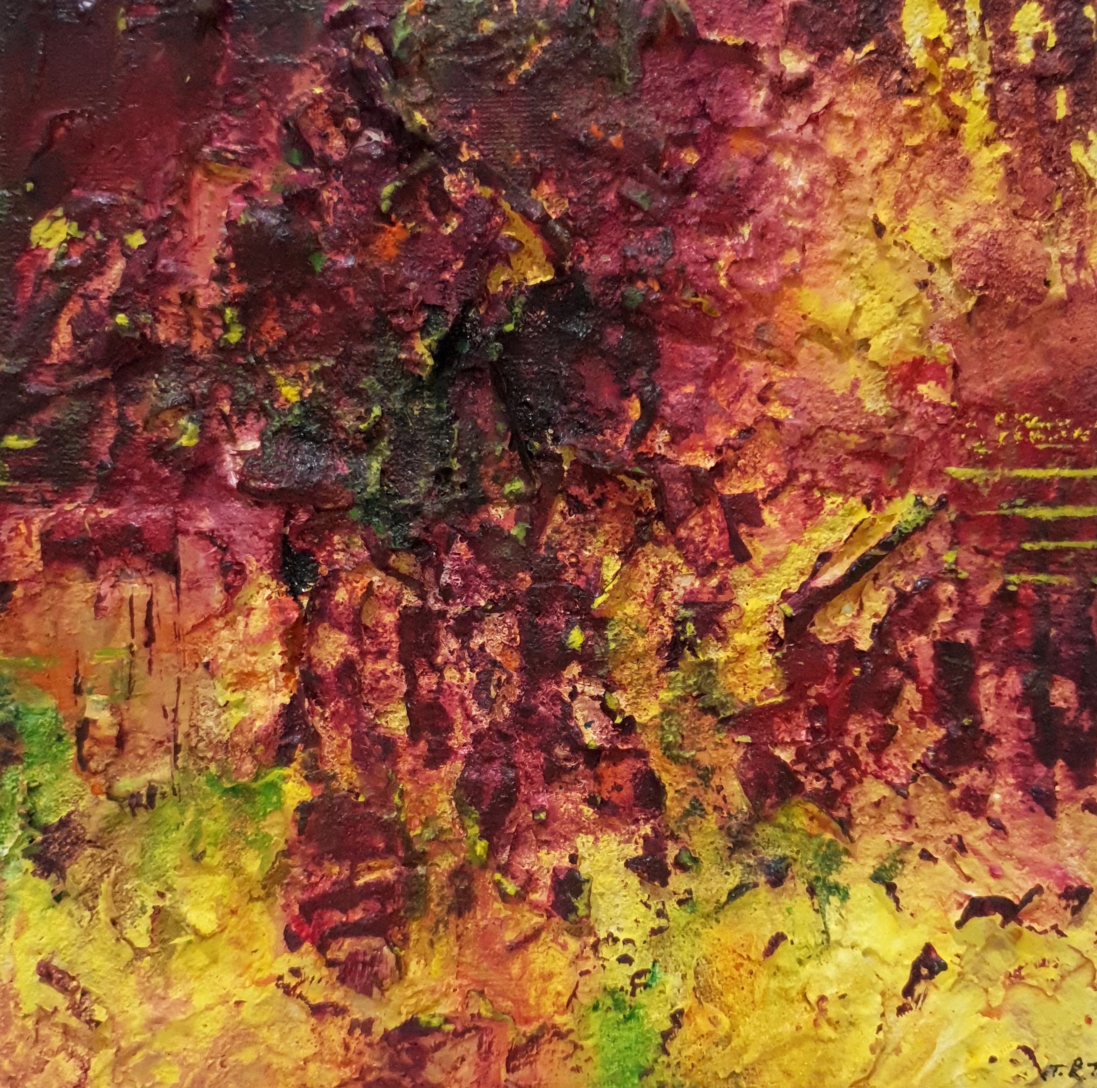 Untitled, 2022, 20x20 cm, Mixed Media on Canvas