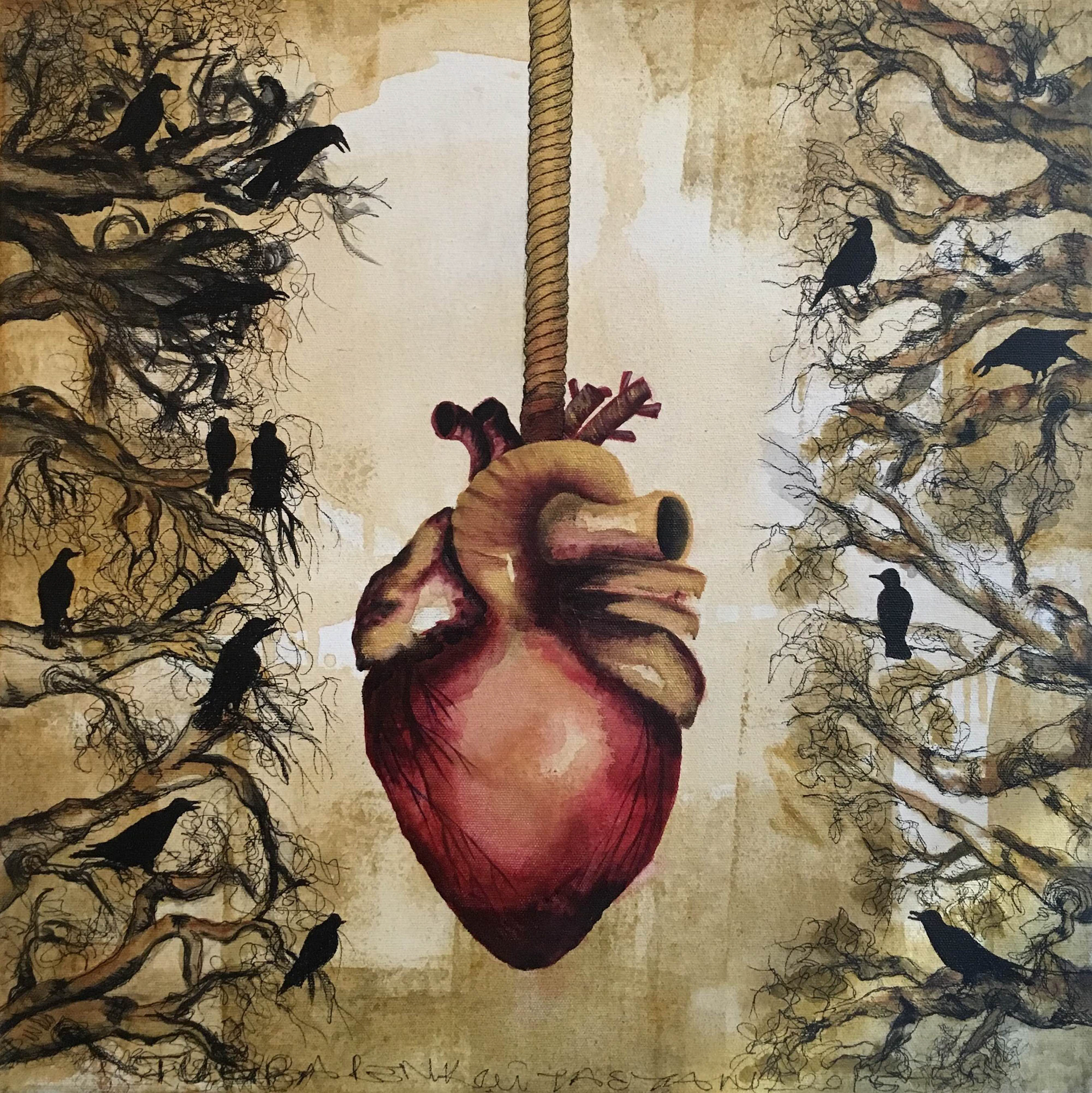 Composition-1, 2015, Mixed Media on Canvas, 45x45 cm, Private Collection