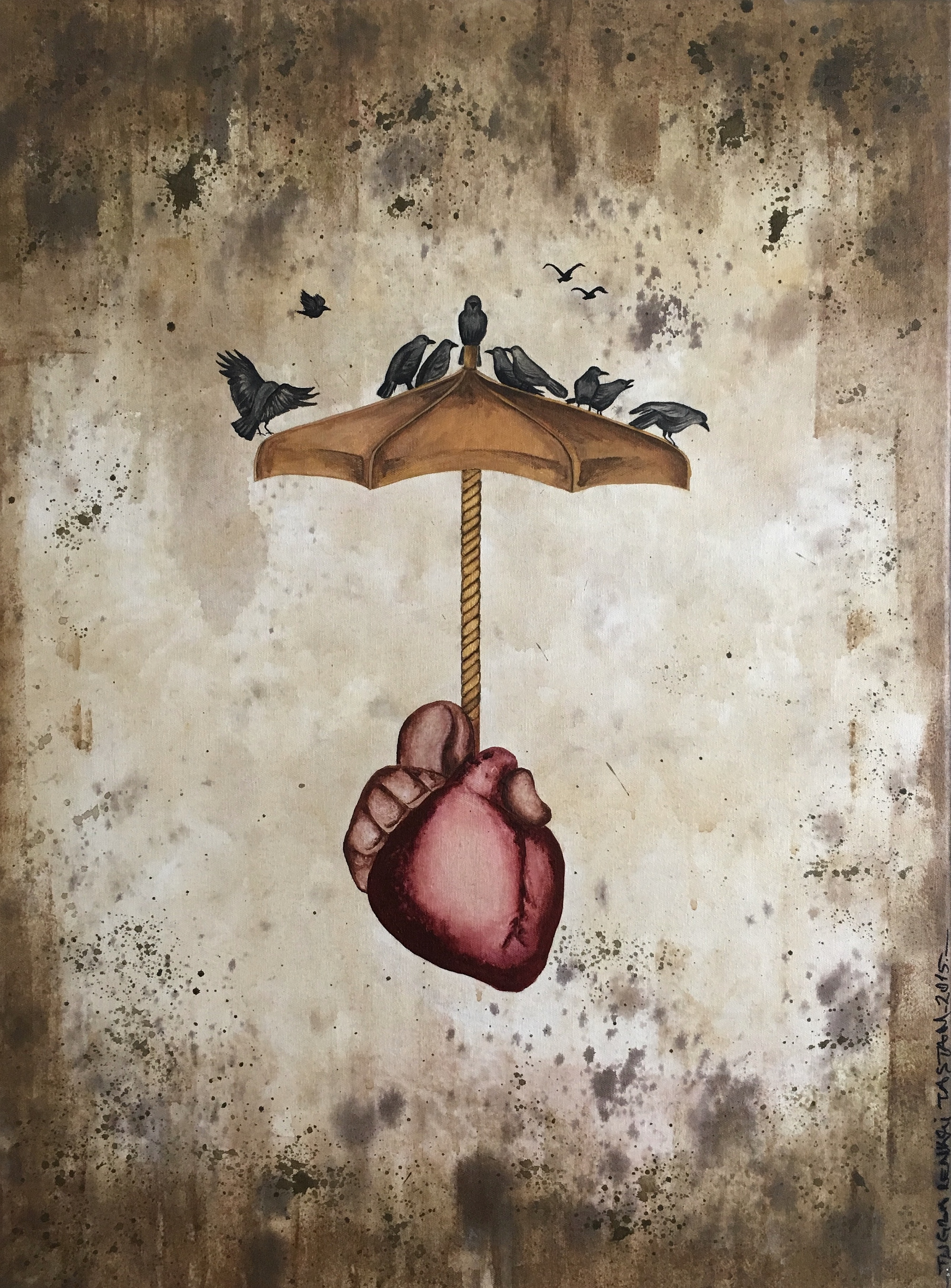  Composition-11, 2015, Mixed Media on Canvas, 80x60 cm, Private Collection