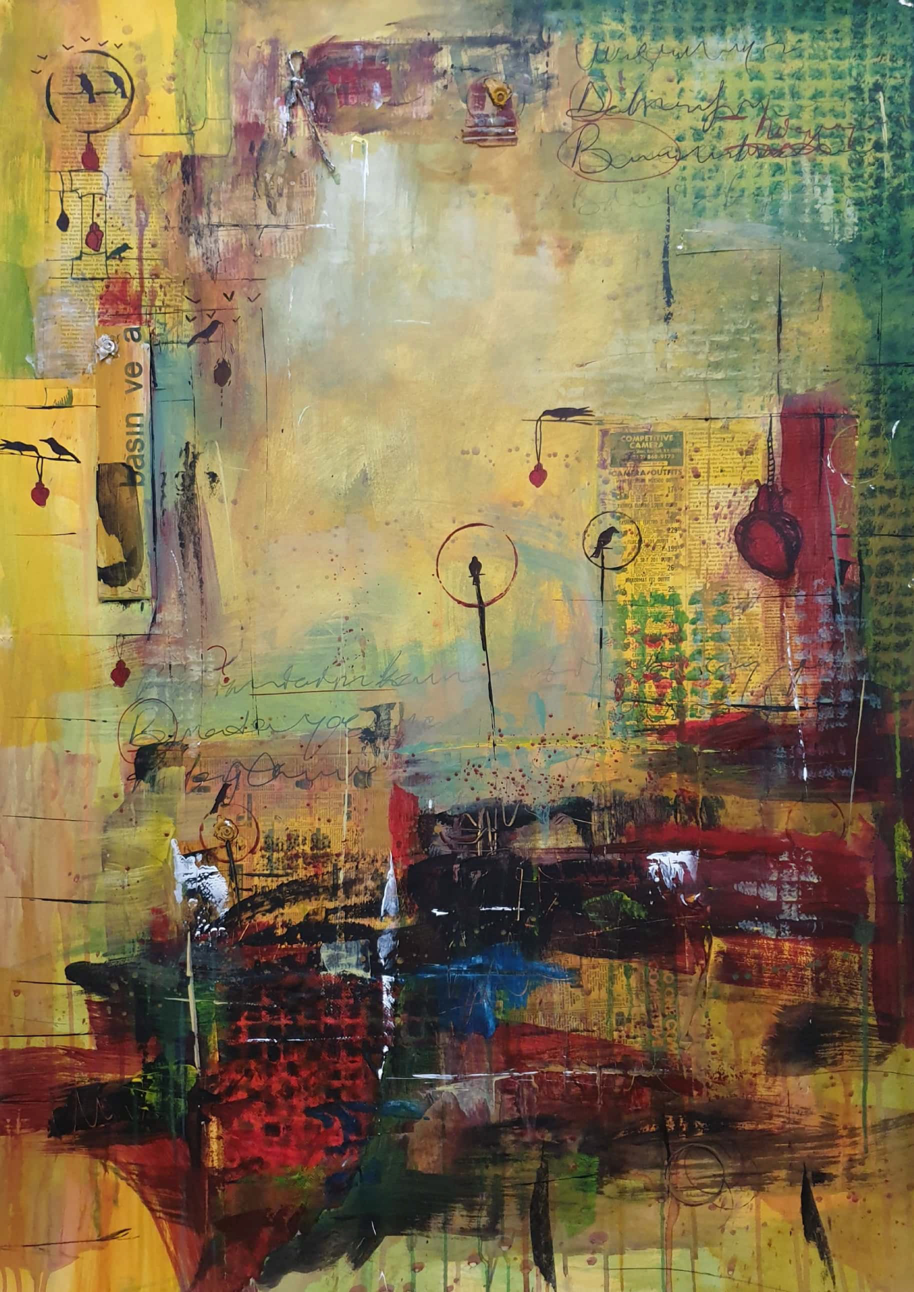 Foresee-6, 2016, 108,5x76,5 cm, Mixed Media on Paper