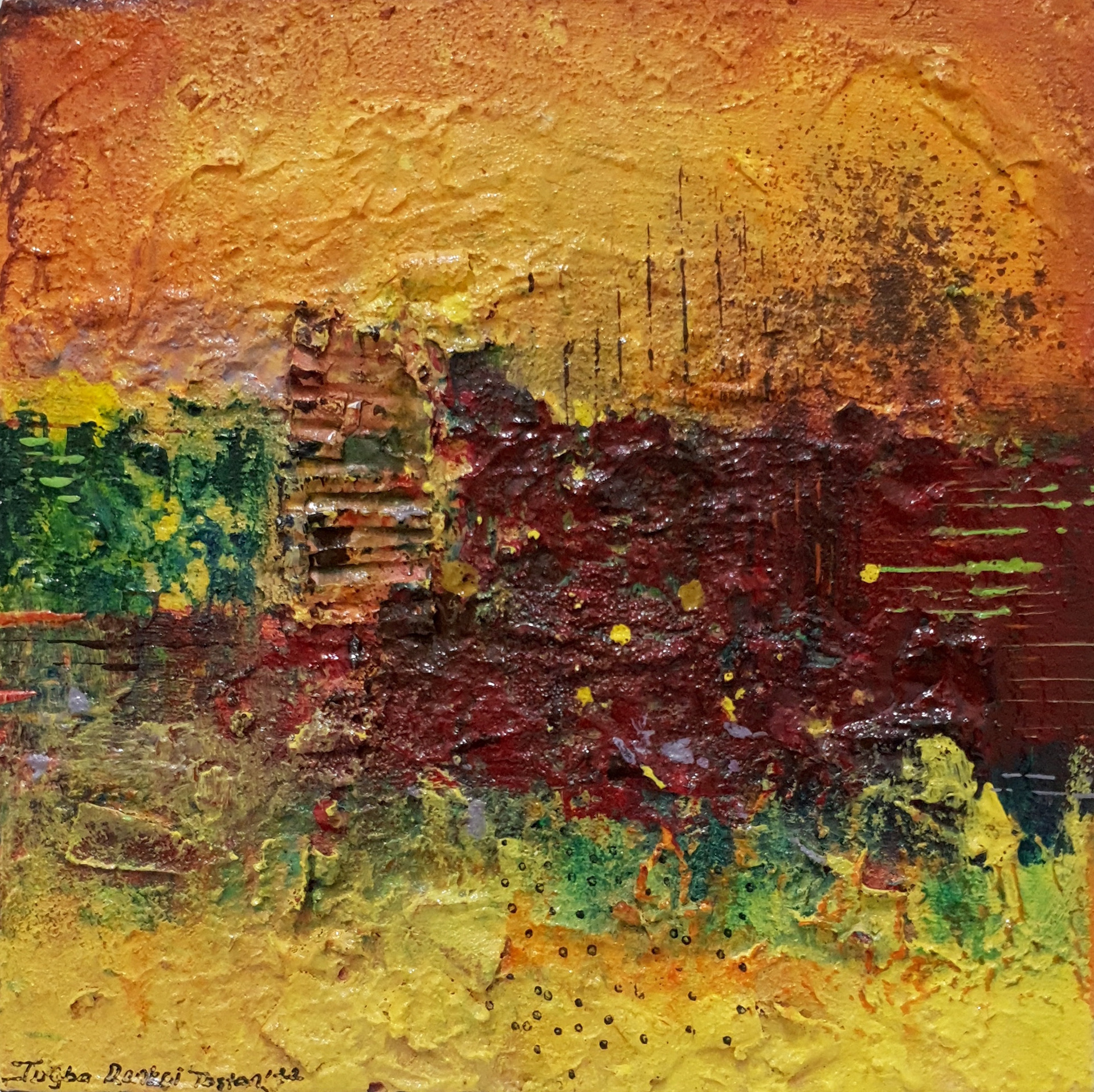 Untitled, 2022, 25x25 cm, Mixed Media on Canvas