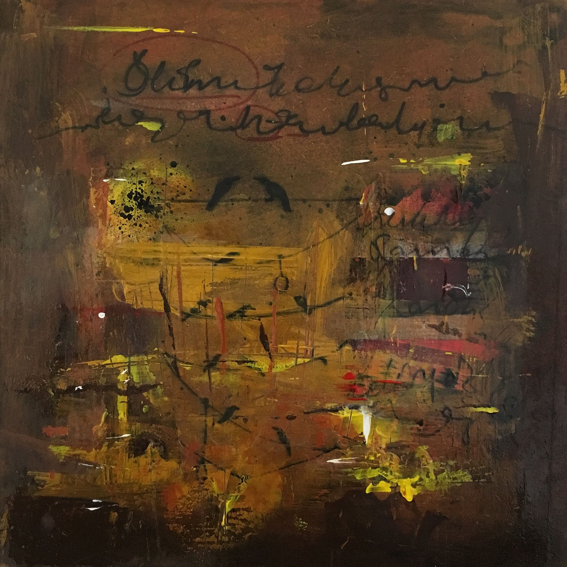 Untitled, 2016, 20x20 cm, Mixed Media on Wood