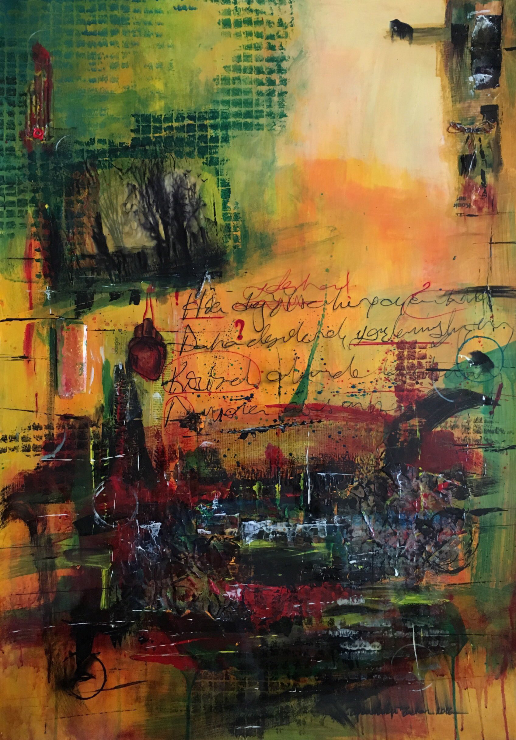 Foresee-3, 2016, 110x77 cm, Mixed Media on Paper