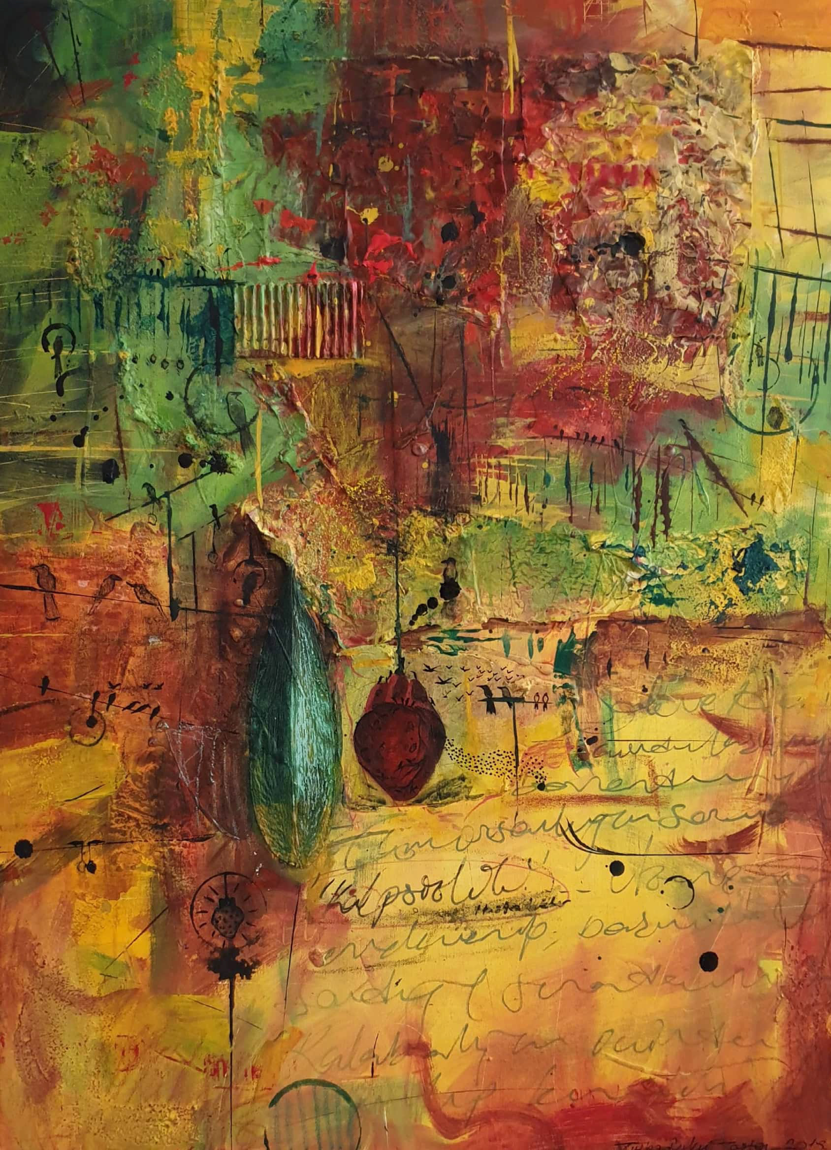 Untitled, 2019, 80x60 cm, Mixed Media on Canvas