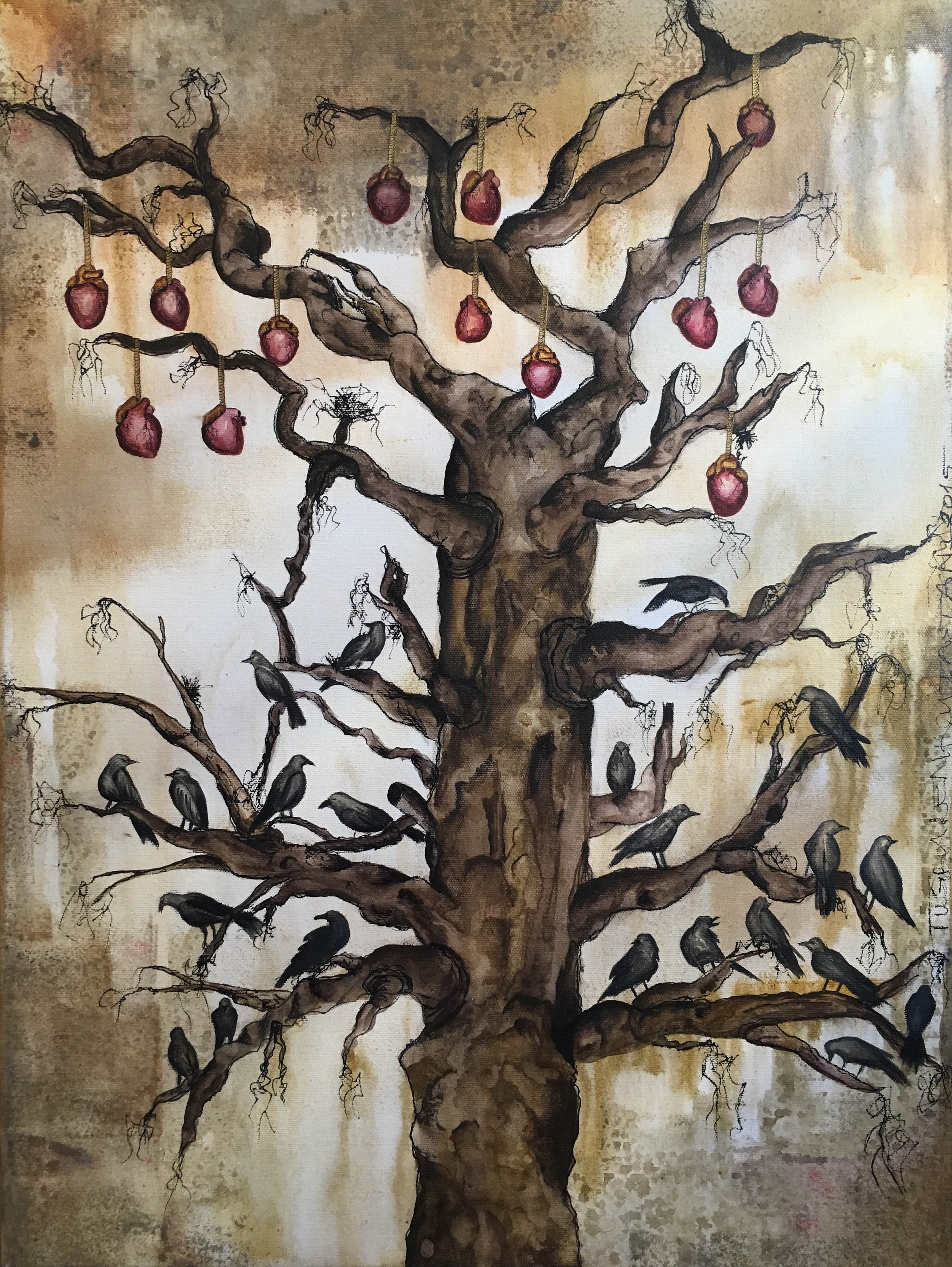 Composition-2, 2015, Mixed Media on Canvas, 60x45cm