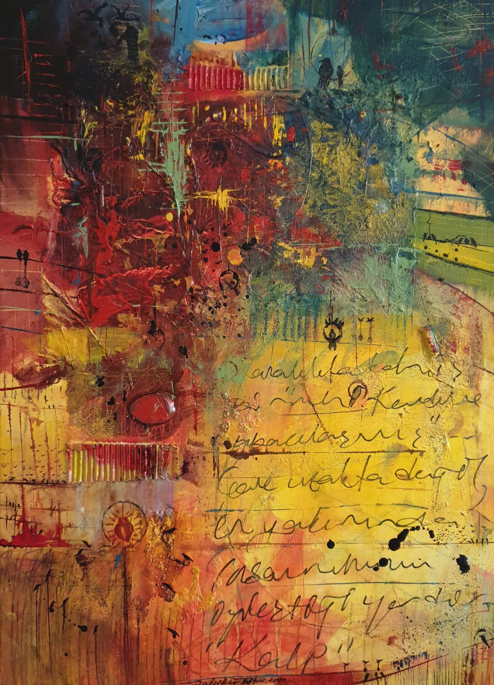 Untitled, 2019, 80x60 cm, Mixed Media on Canvas