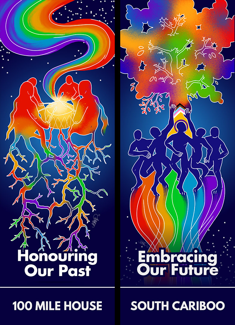 100 Mile House Pride Street Banners