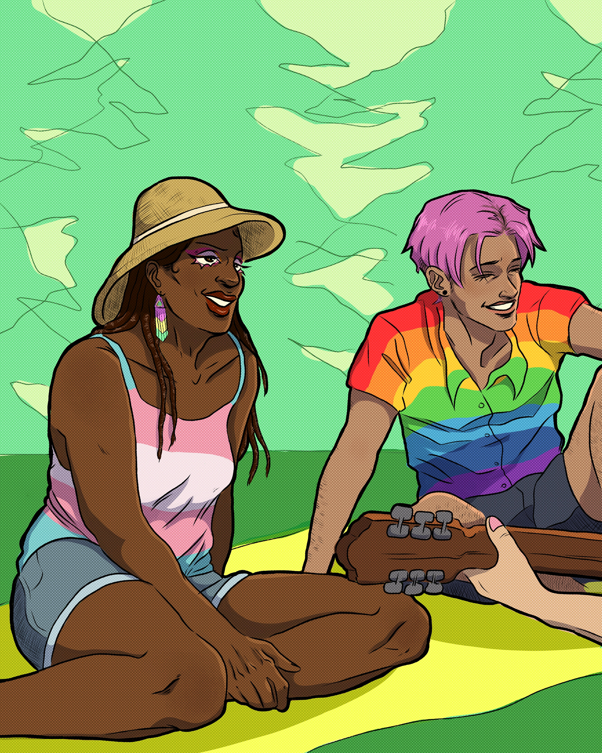 100 Mile House Pride In the Park Poster 2023