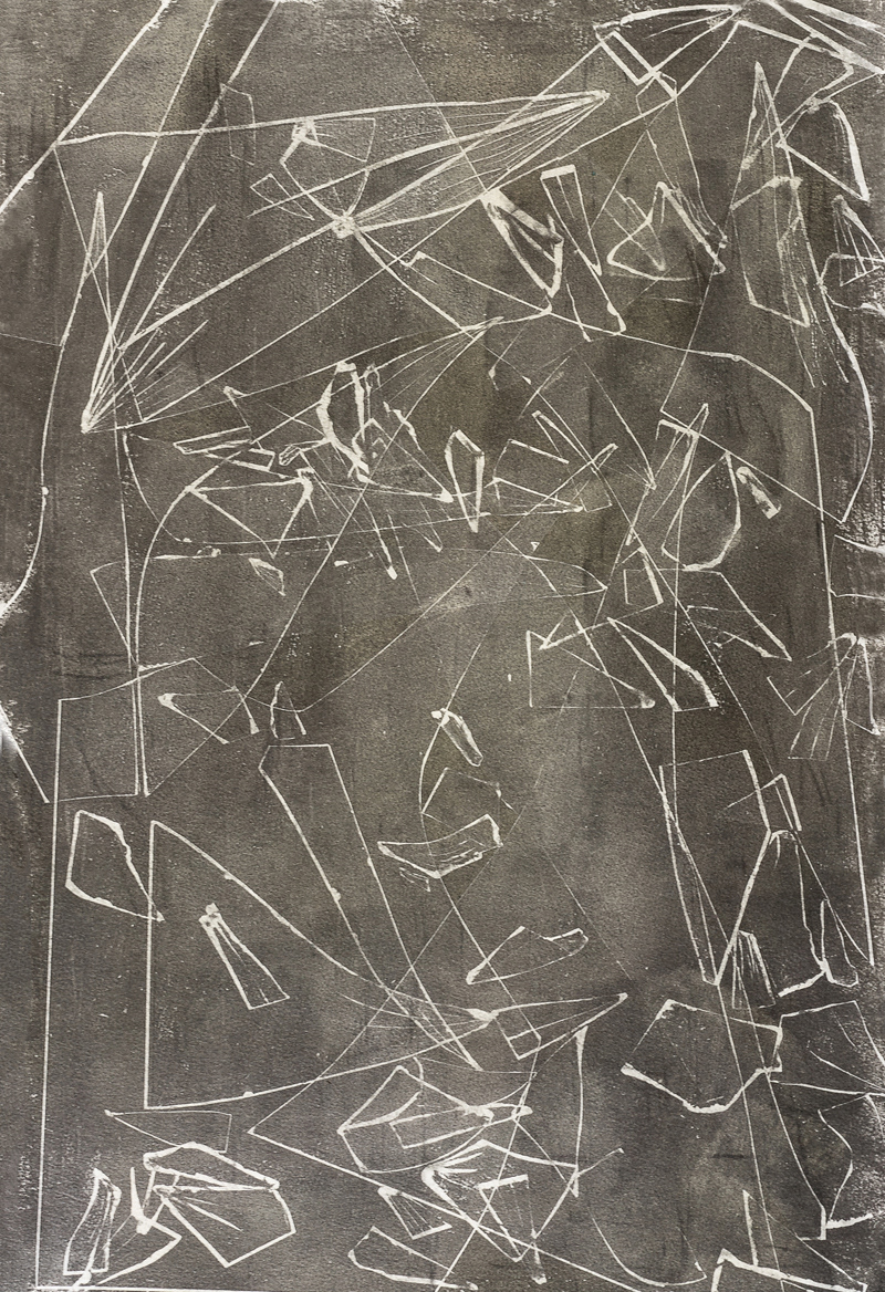 Gum printing on paper, 40x56 cm