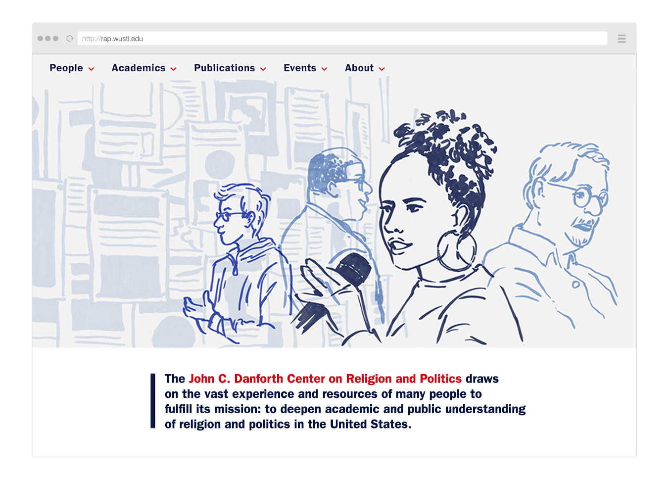 The mission statement on the website