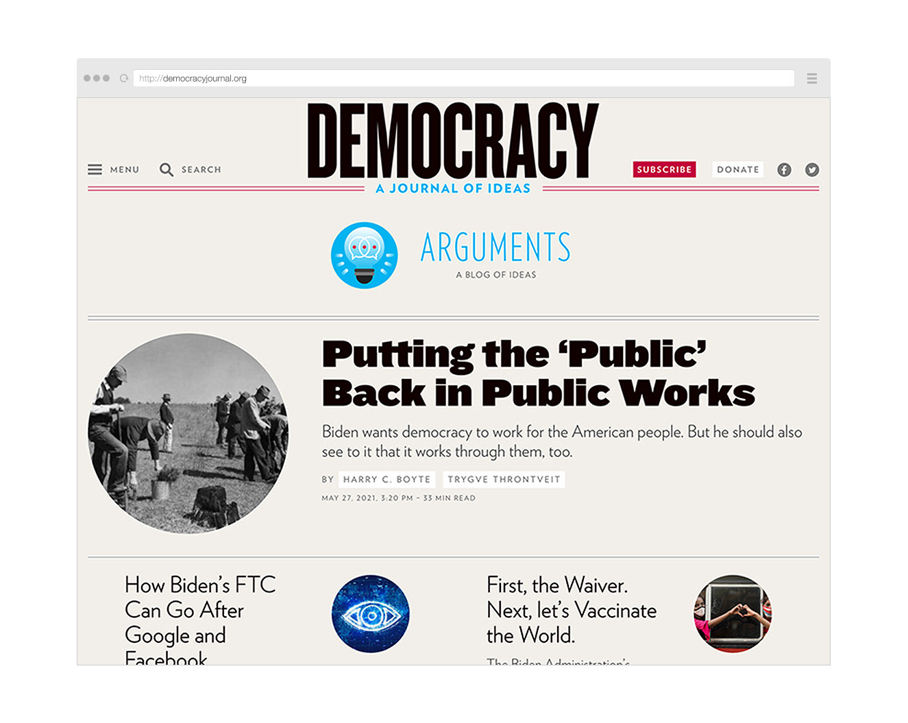 blog landing page