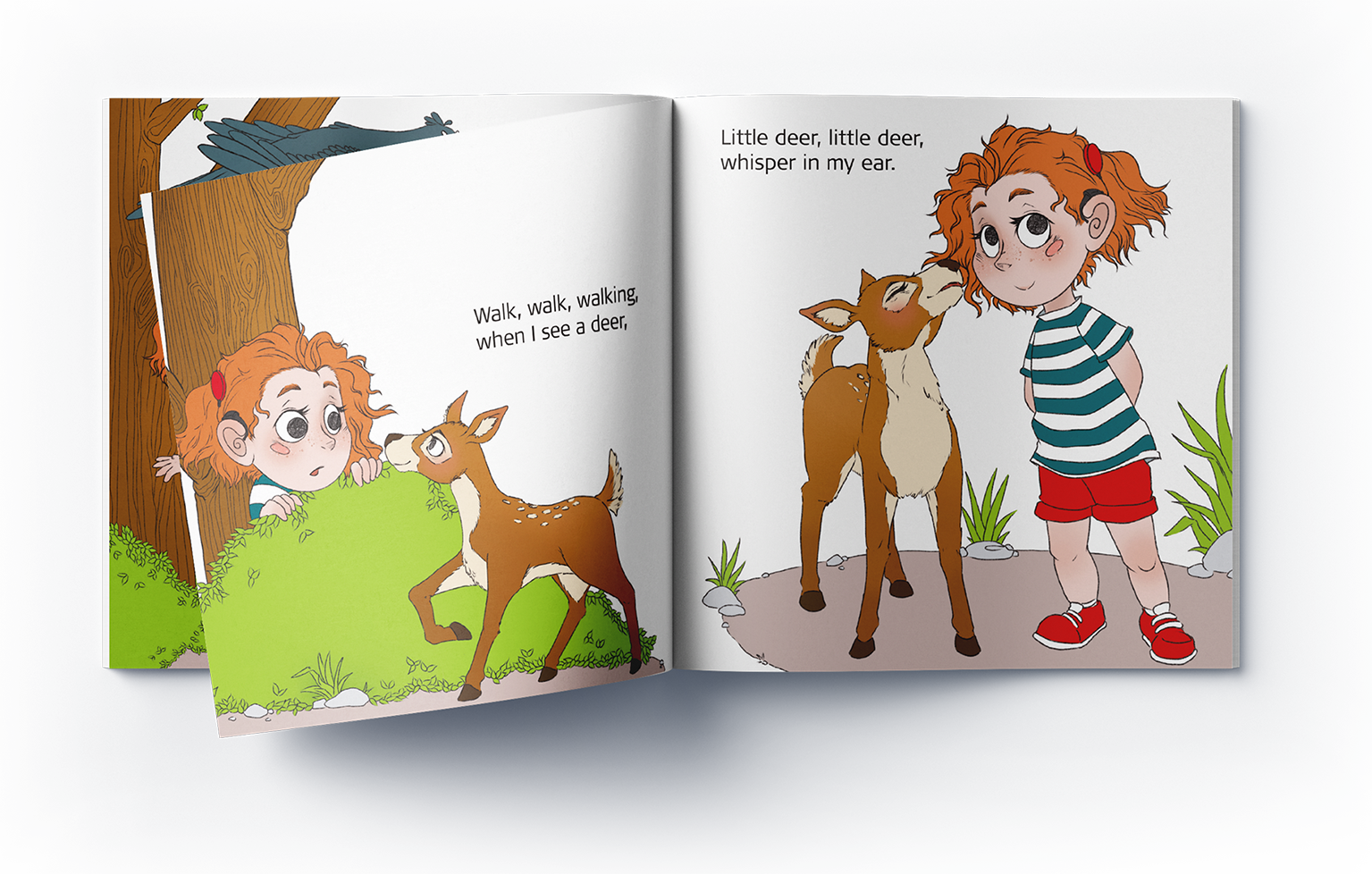 When I Was Walking, inner pages