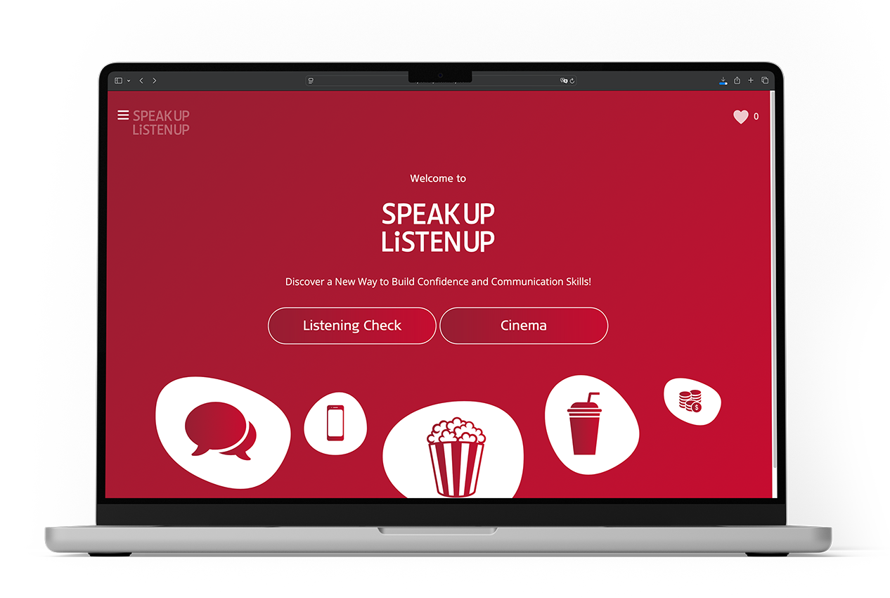 Speak Up Listen Up Homepage - Desktop