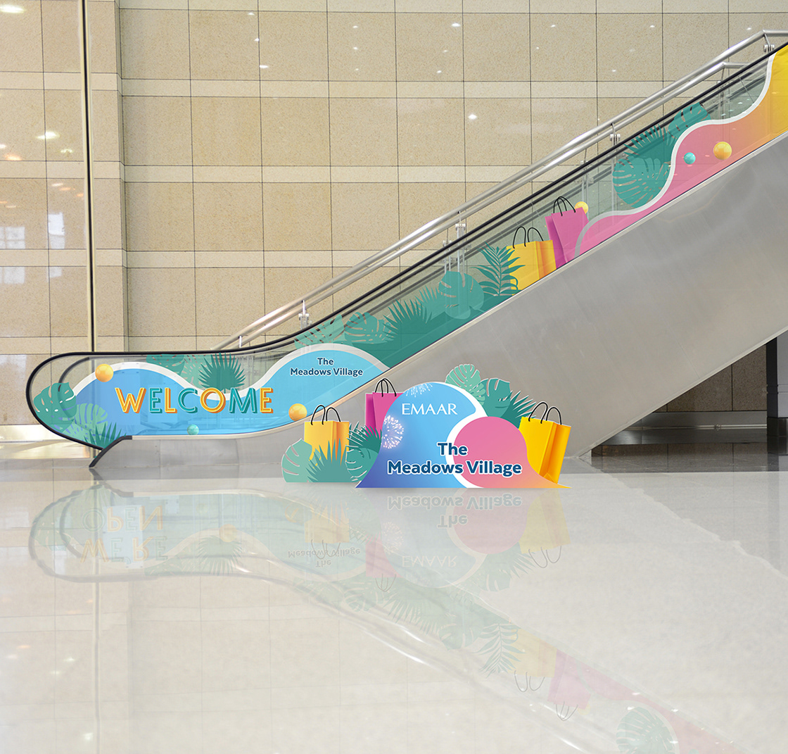 TMV Opening - Escalator Decor Concept