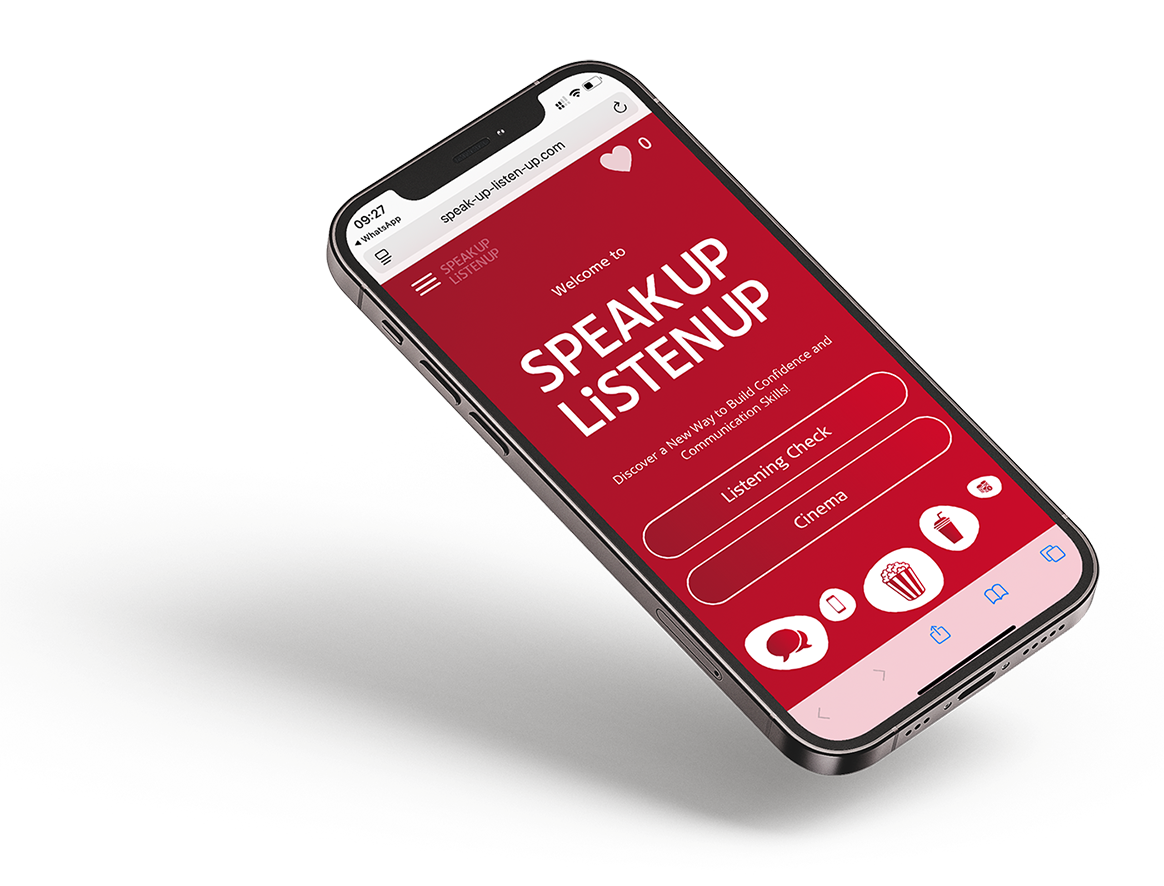 Speak Up Listen Up Homepage - Mobile