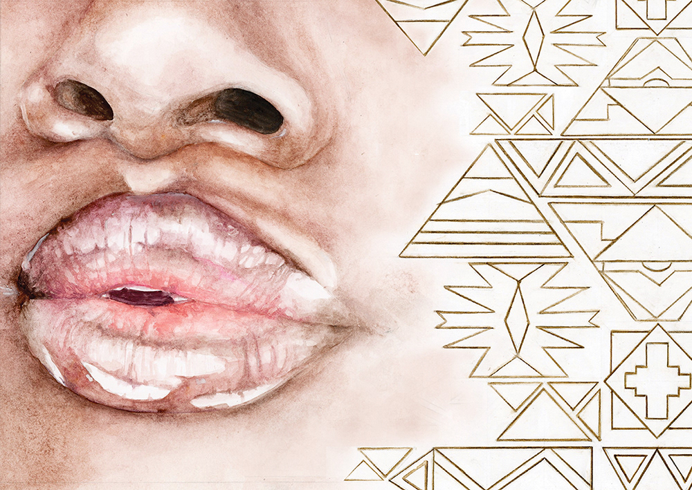 African inspired with Ndebele