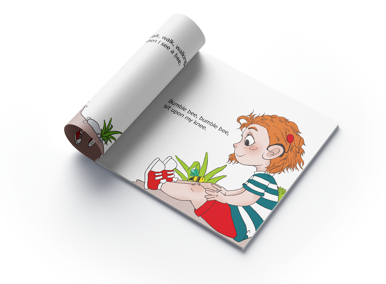 When I Was Walking, inner pages