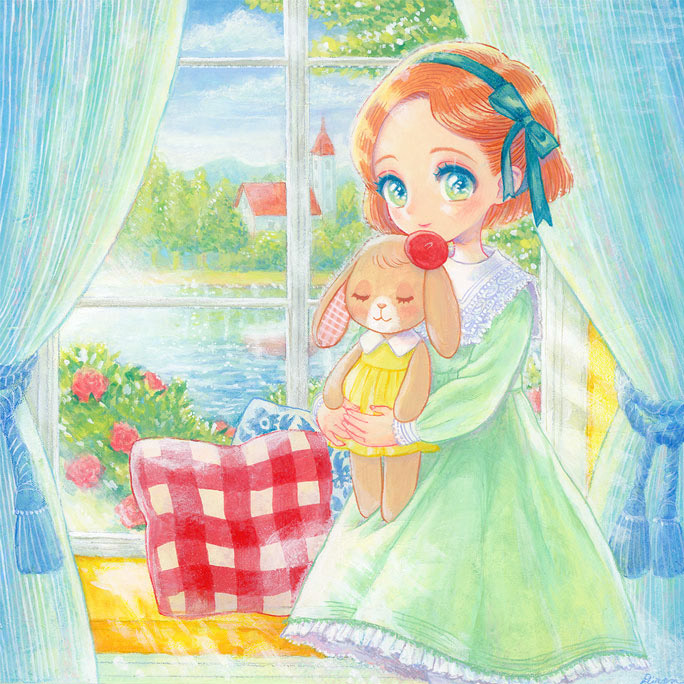 2022.4制作/190×190㎜/使用画材：アクリルガッシュ