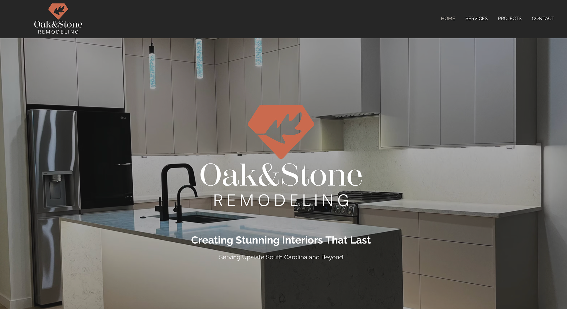 Home page for Oak&Stone