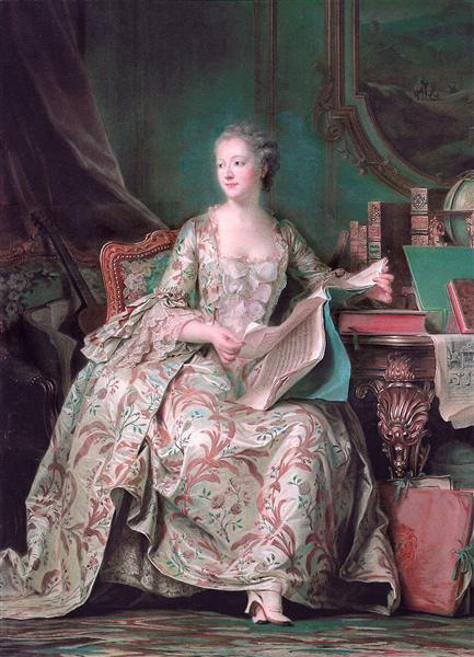 Madame de Pompadour by Maurice Quentin de La Tour