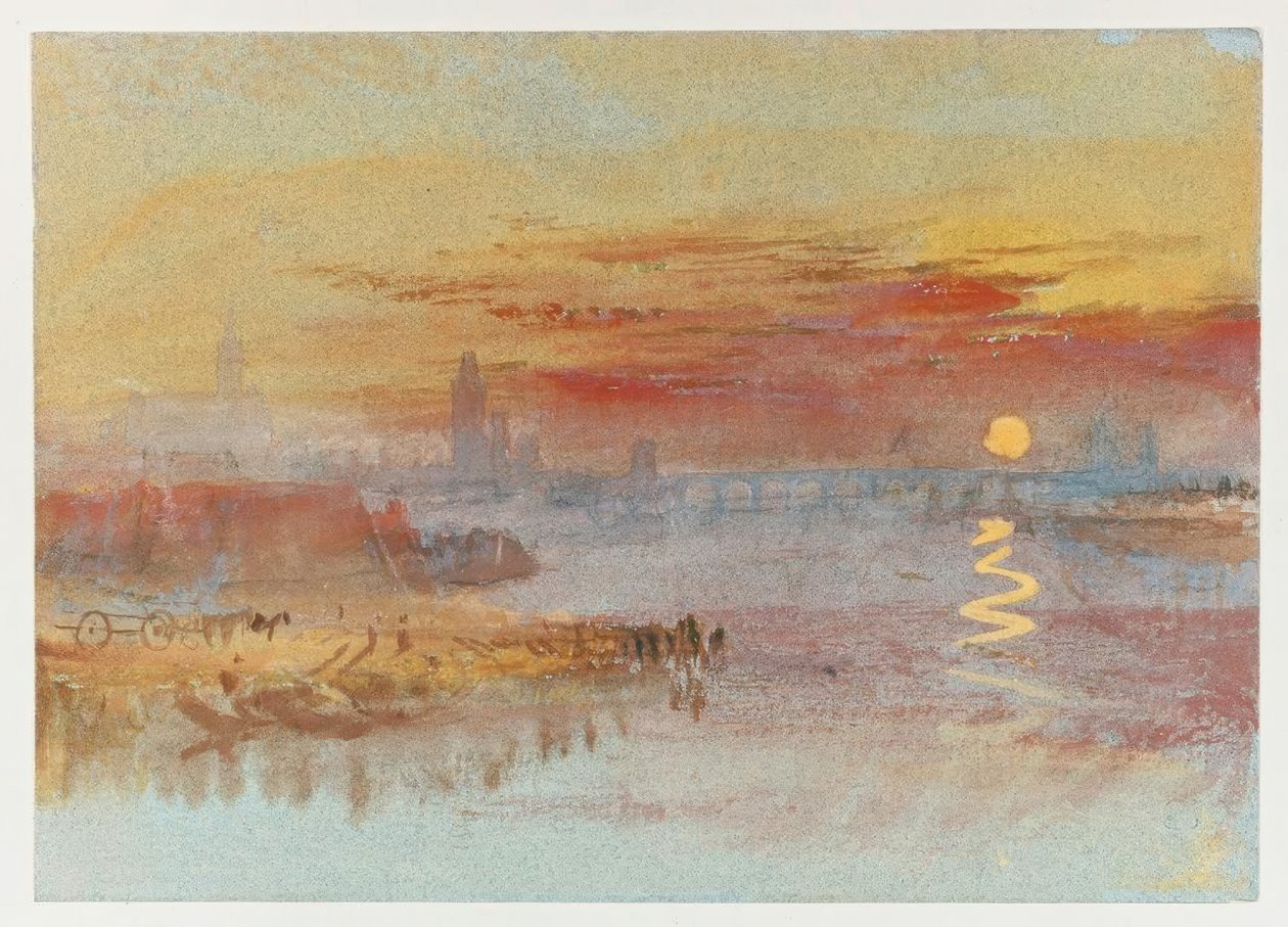 Der scharlachrote Sonnenuntergang - William Turner