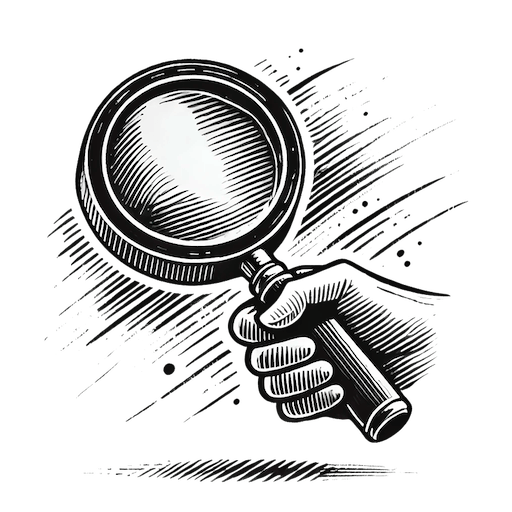 icône loupe : la mission