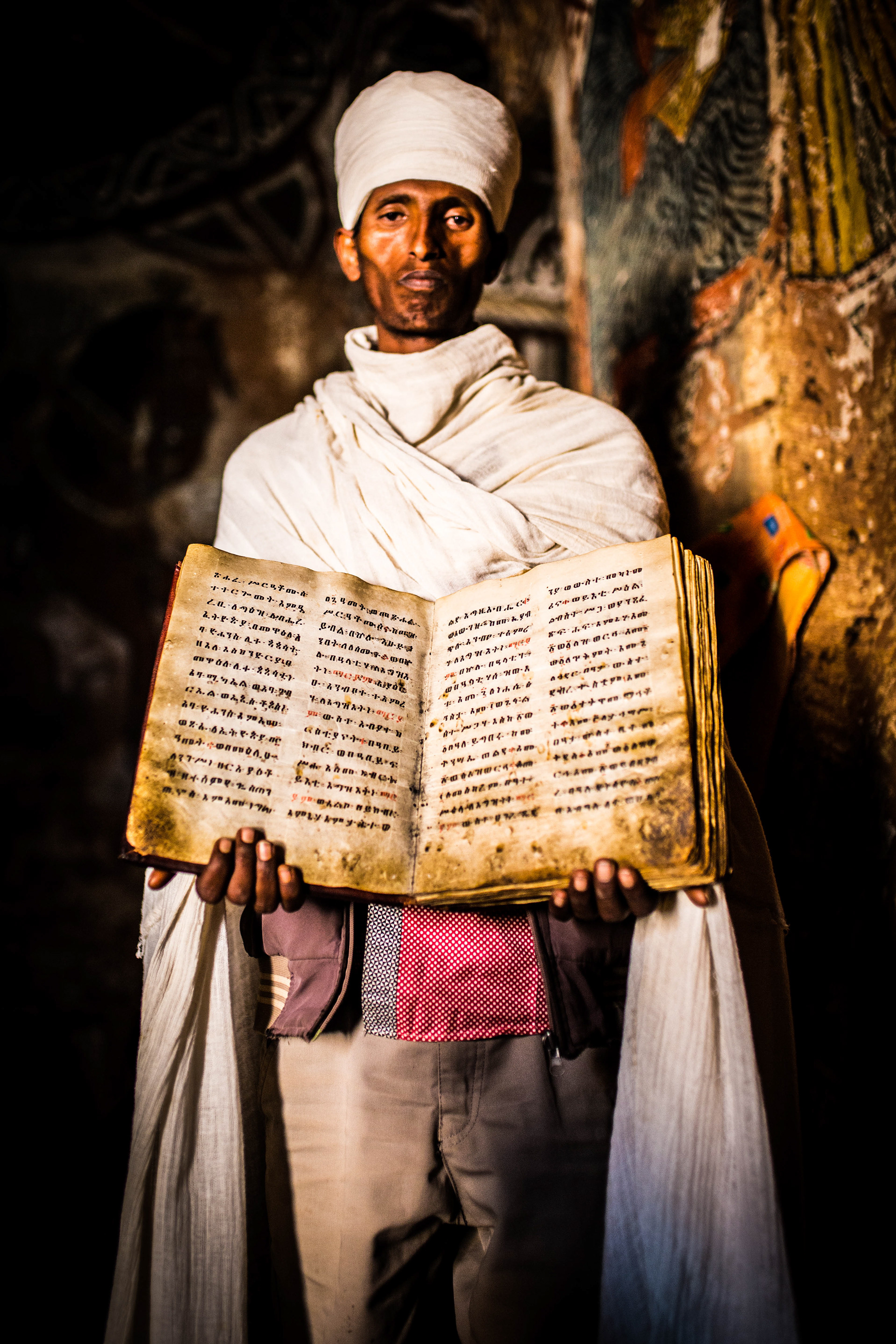 An Orthodox priest in the sky churches of Tigray, Ethiopia (2016)