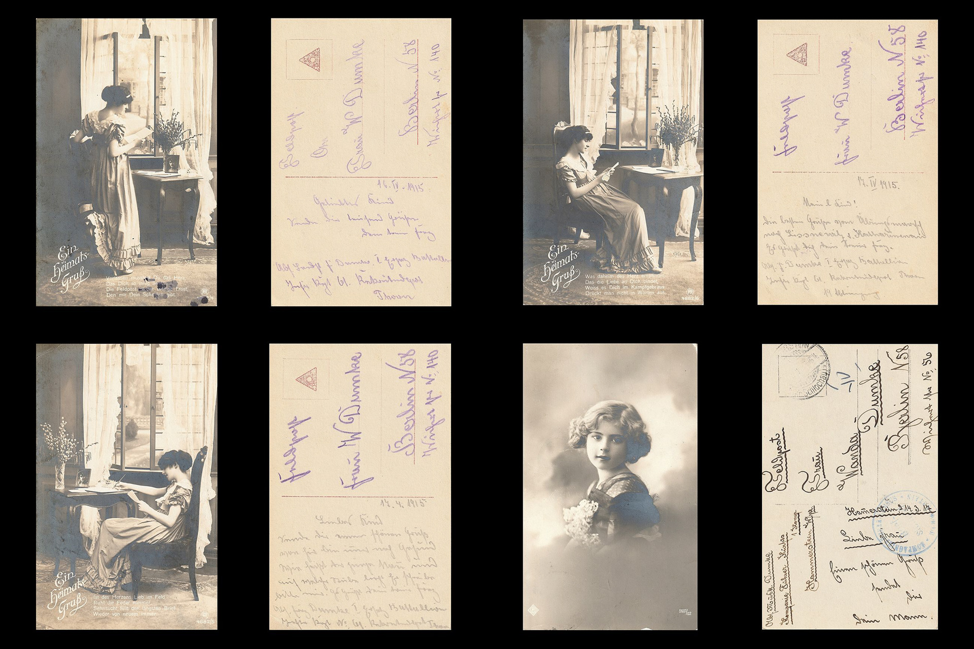 And this is a part of postcards that I bought.