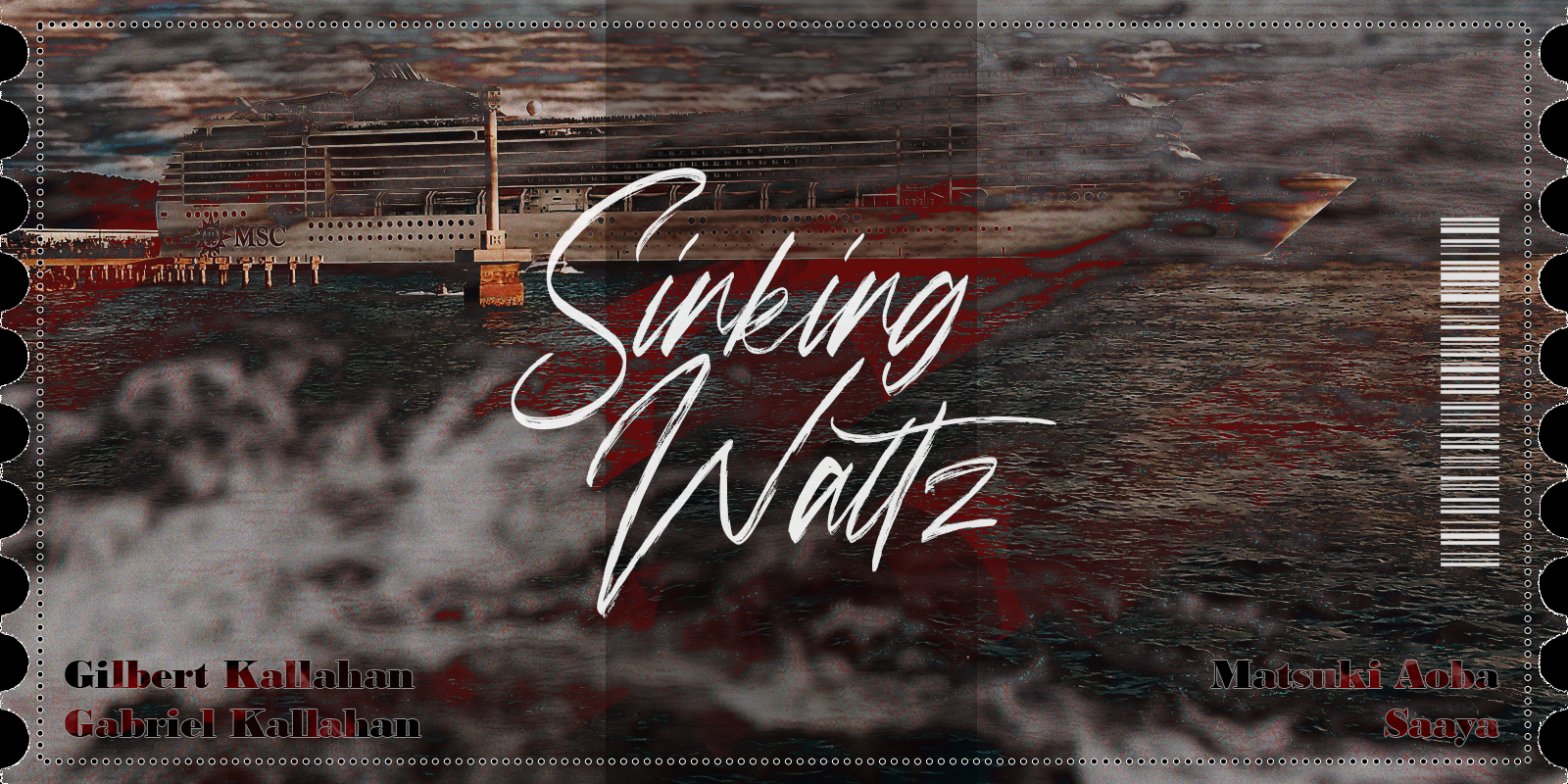 [BLP] Sinking Waltz - "Fight against the vampire who wants to sink this cruise and escape." | Player Characters: Gilbert Kallahan, Gabriel Kallahan, Matsuki Aoba, Saaya