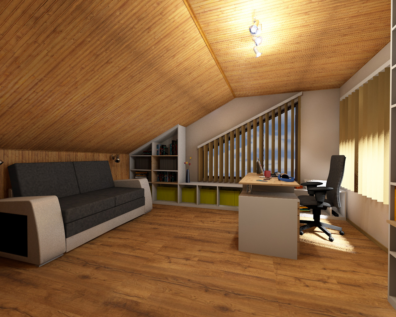 Cabinet-Guestroom/Библиотека с гостна