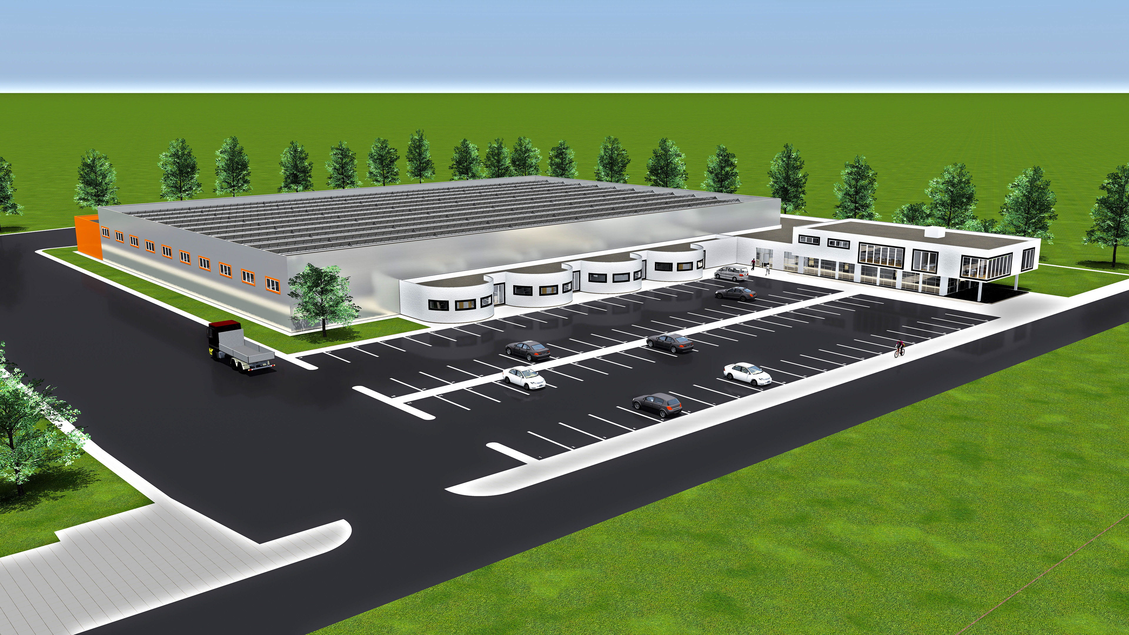 Industrial building - Concept project render