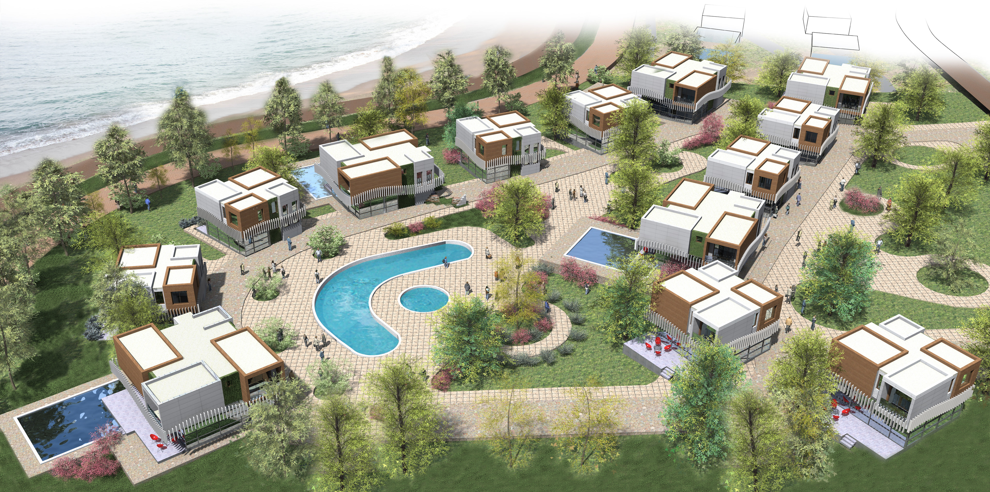 Houses - project "Phoros-7" - made for  Design Bureau Burulyanovi Architects