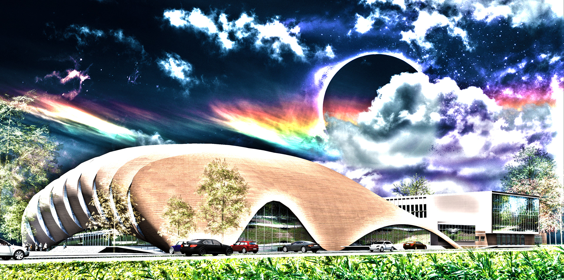 Sport Hall Render - made for  Design Bureau Burulyanovi Architects