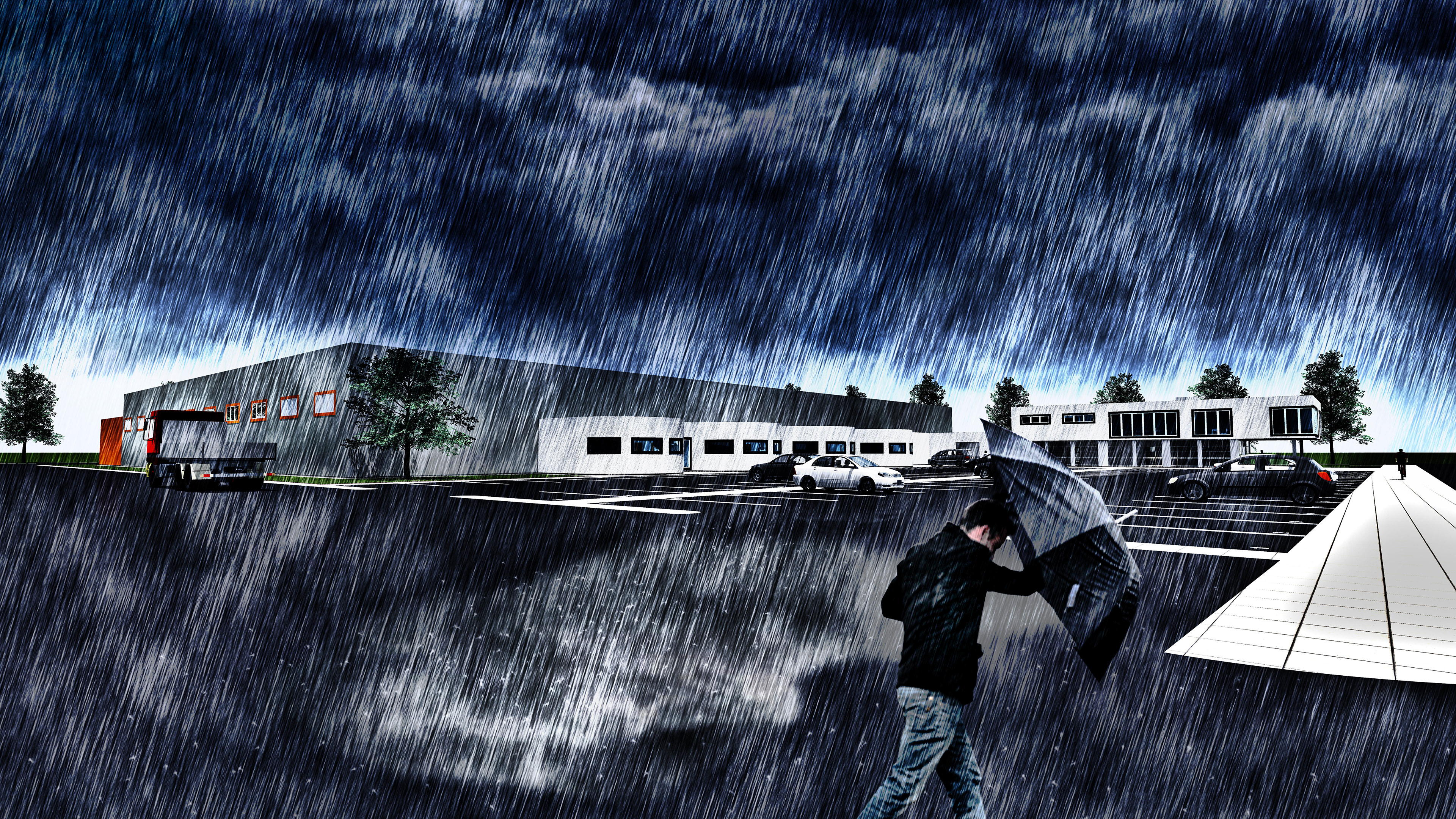 Industrial building - Concept project render