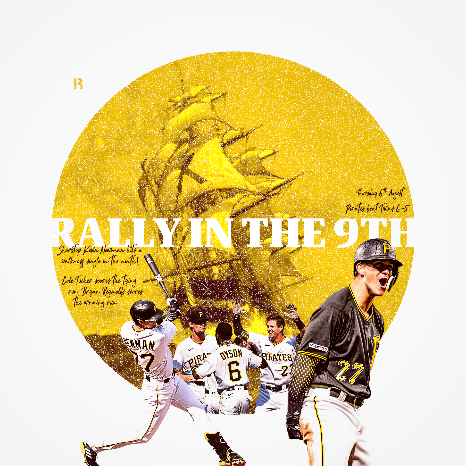 The Pittsburgh pirates rally to walk-off in the ninth inning.