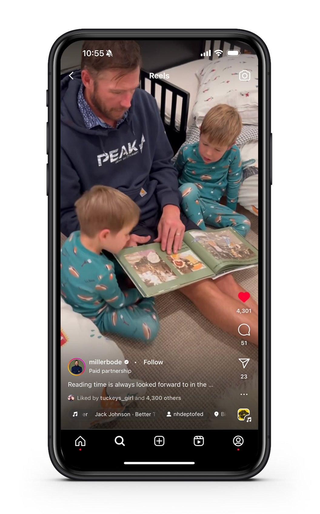 Still from paid social influencer campaign with numerous well-known NH residents, like Bode Miller