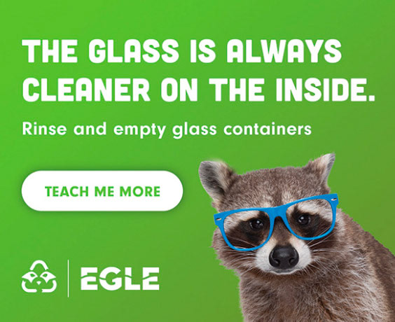 Rule-based digital ad for glass