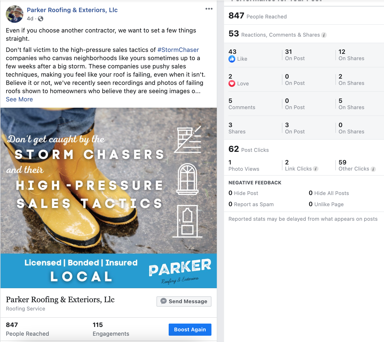 Social Post Insights