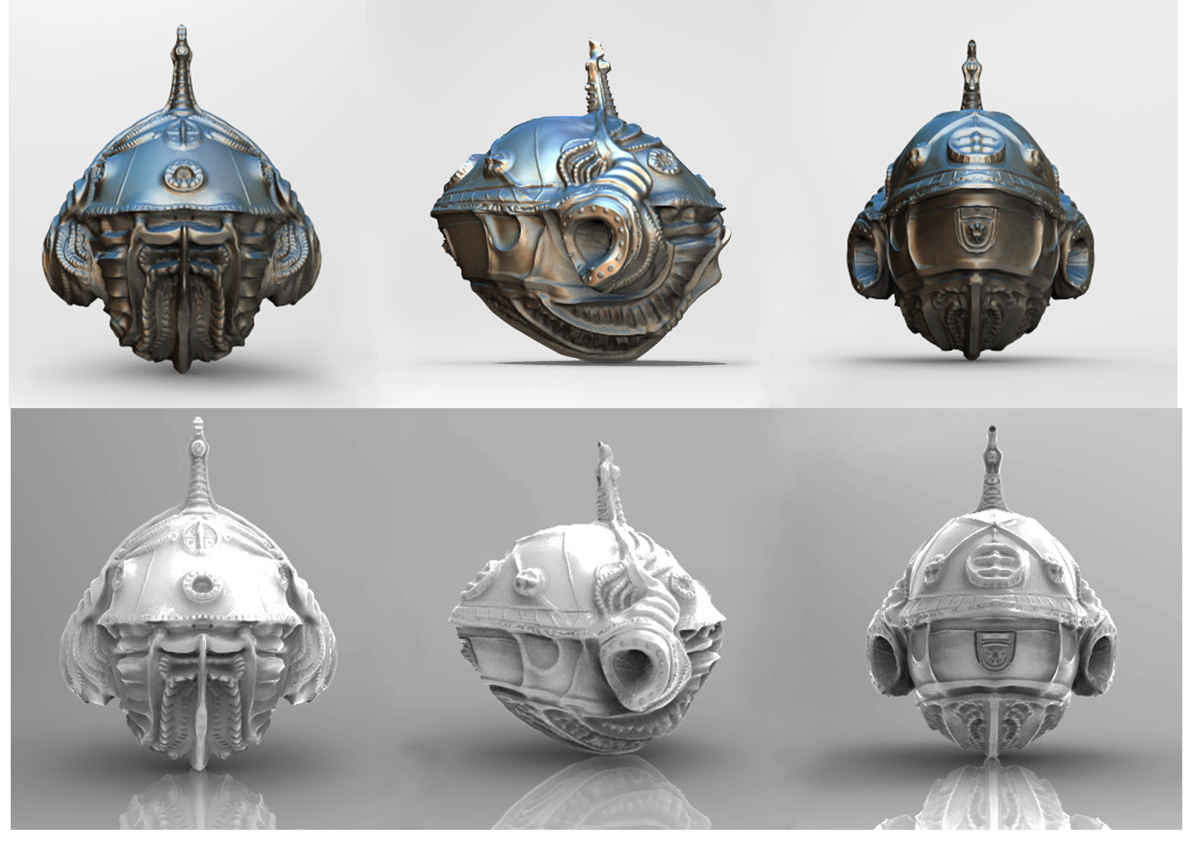 Spaceship, Created in Zbrush.