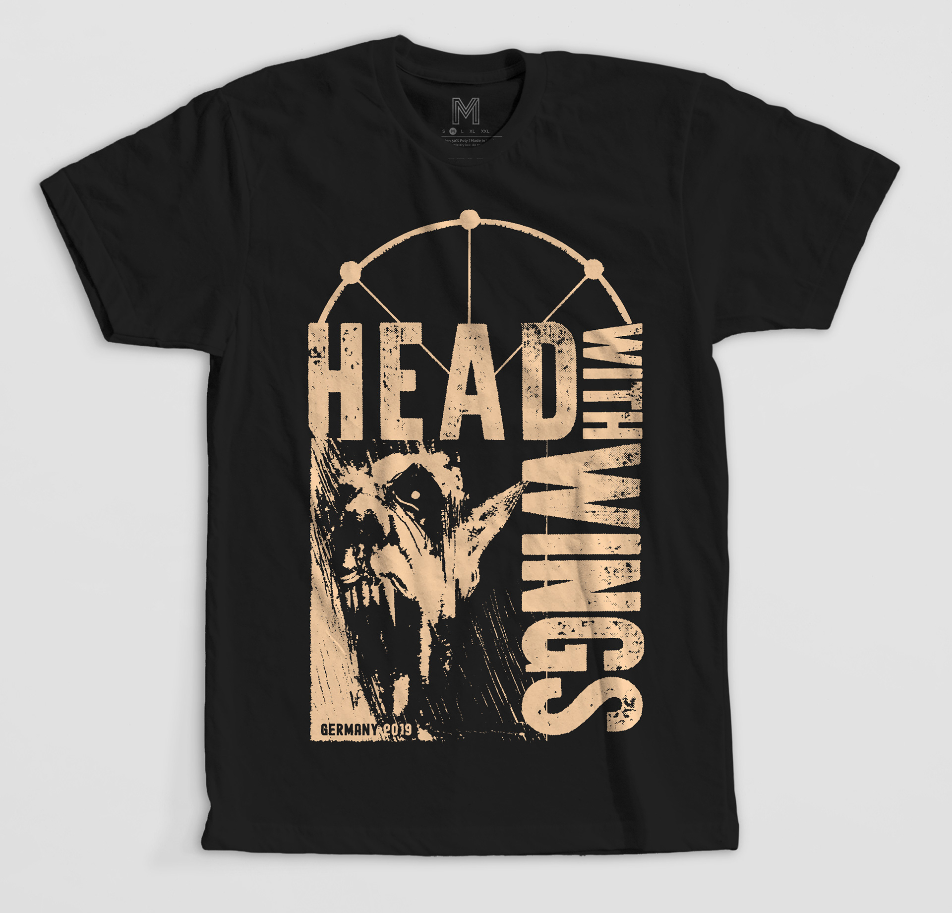 Head with Wings Germany Tour Shirt.