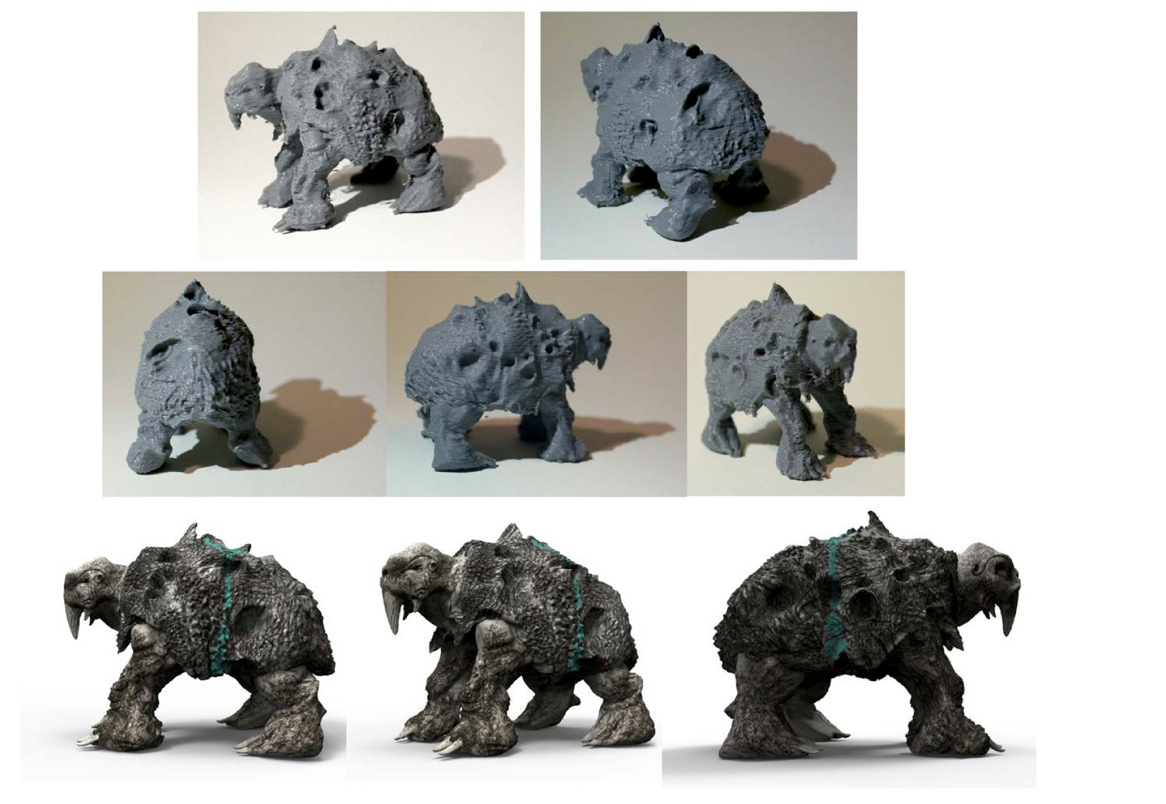 Part of Lost World Project. Sculpted in Zbrush, rendered in Keyshot and 3D Printed.