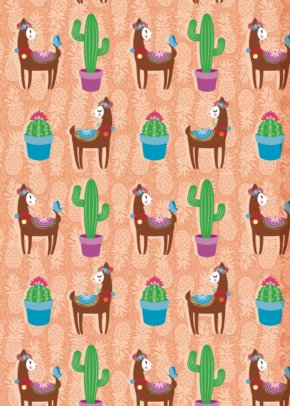 Pattern for Llana the Llama Buddy Clip - Summer Collection