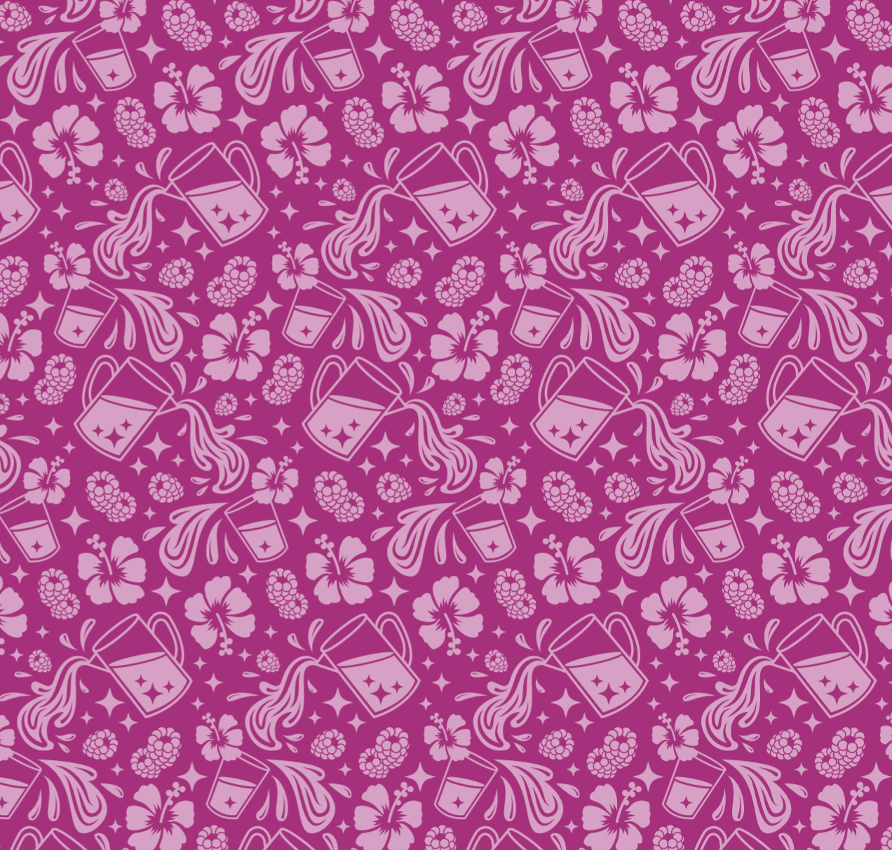 Raspberry Hibiscus Tea - Pantone 2063 - Fragrance notes: Wild raspberry, hibiscus petals, and elderberry sugar.