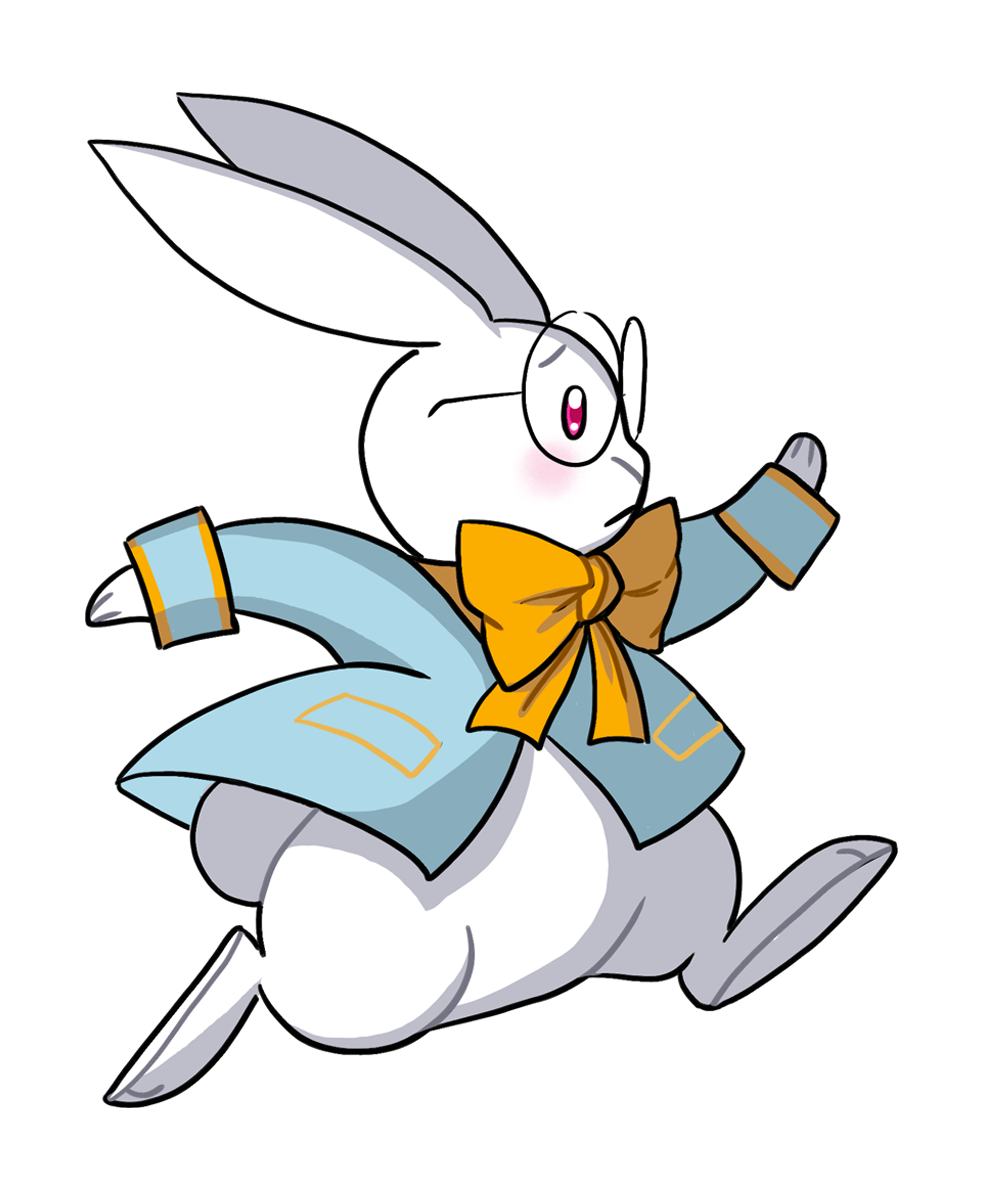 White Rabbit Running Sprite