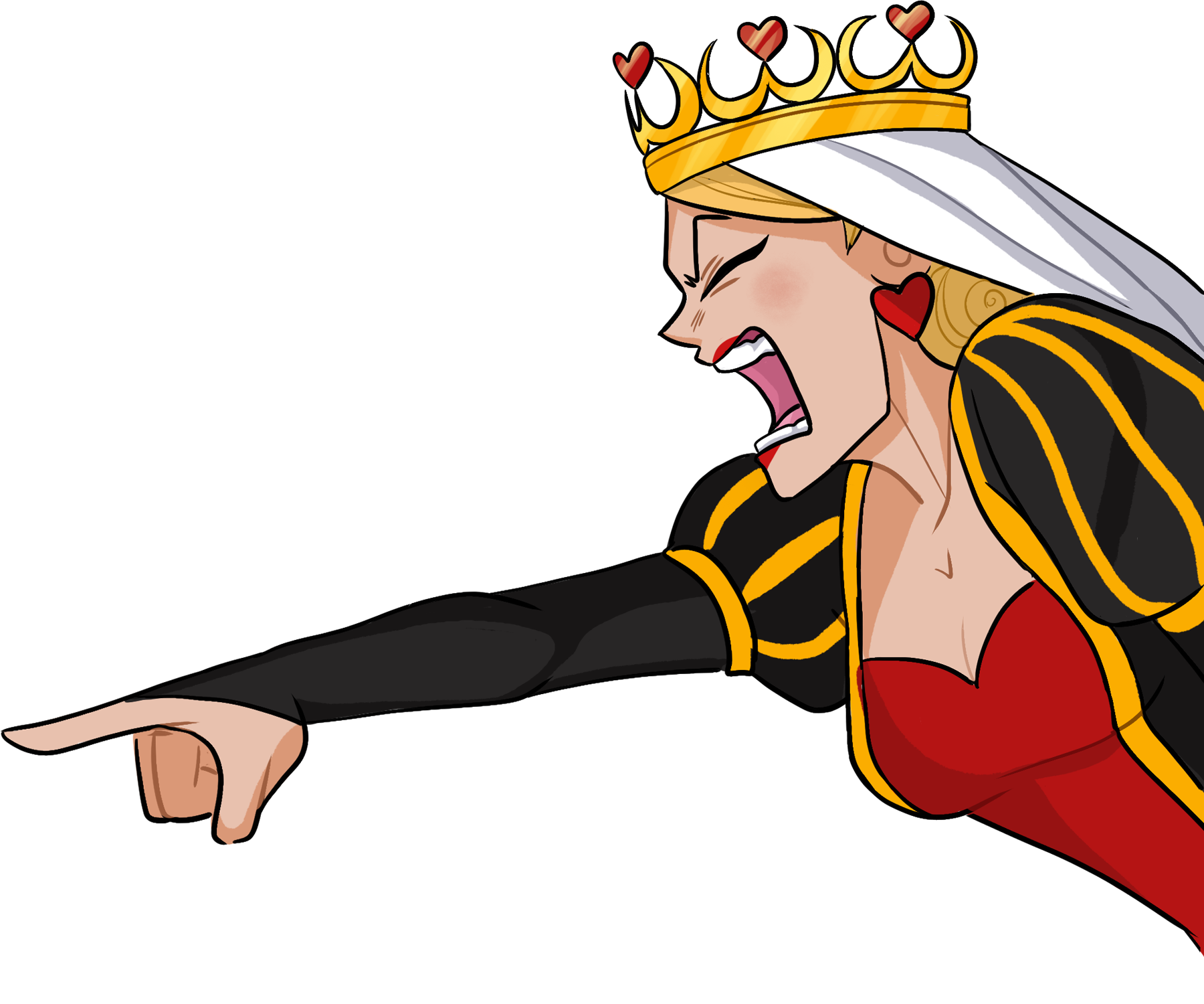 Red Queen Yelling Sprite