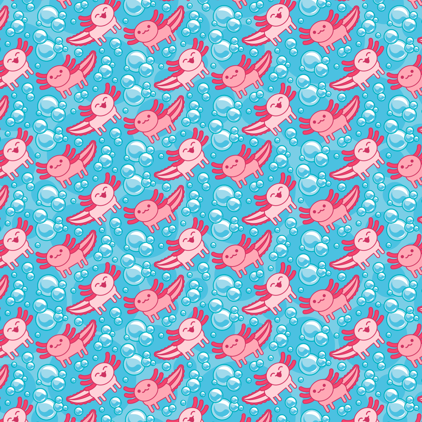 Pattern for Blush the Axolotl