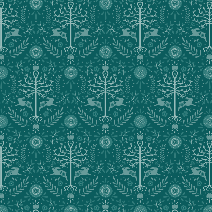 Enchanted Woods - Pantone 7721 - Amber, creamy coconut, sandalwood, and birchwood.
