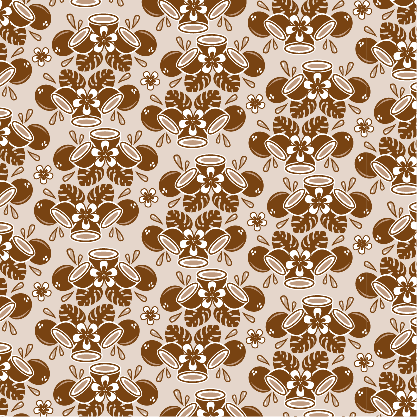 Coco(nuts) for Coconut - Pantone 731 - Fragrance notes: Ocean breeze, wild coconut, and tiare flower.