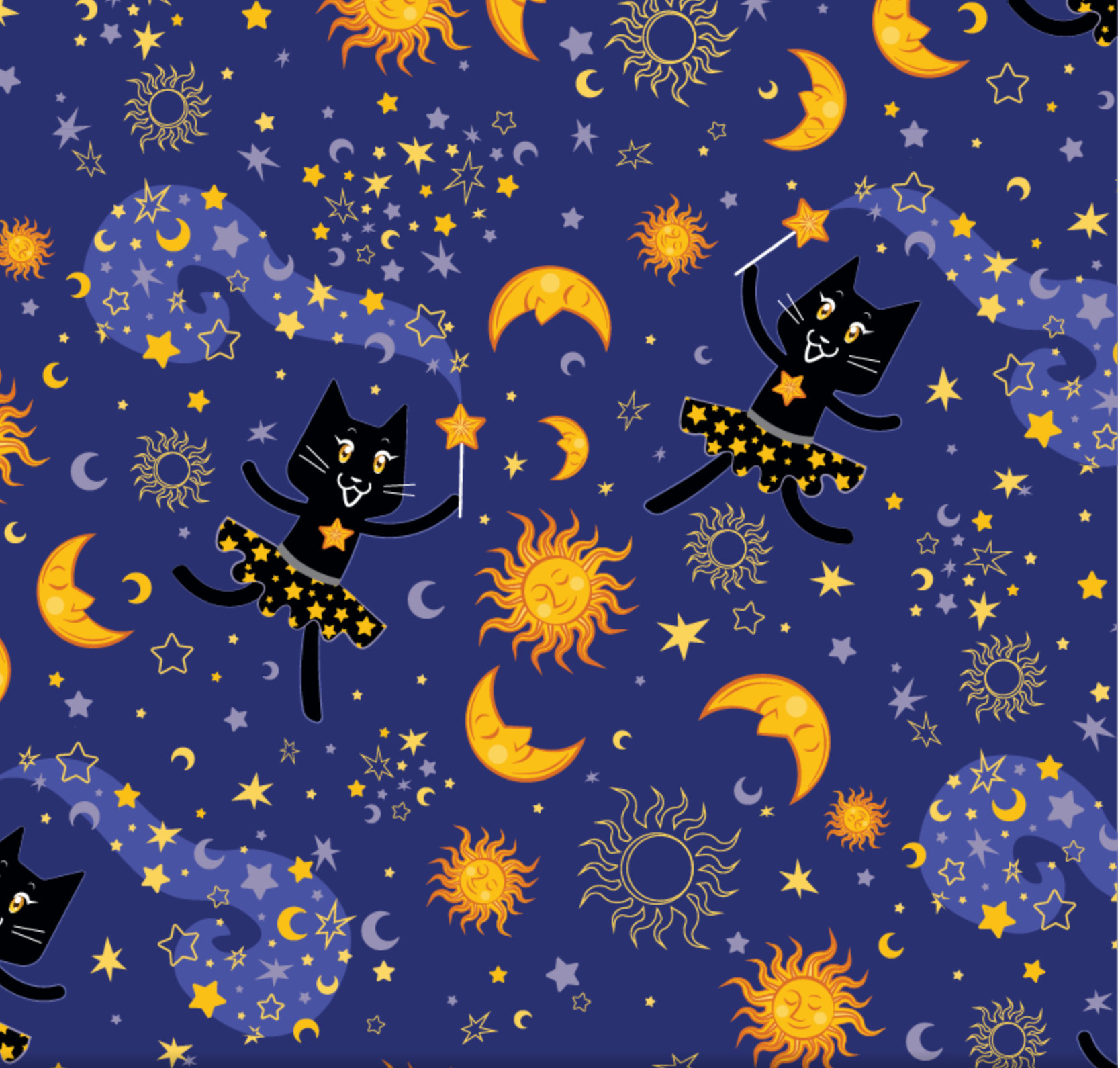 Pattern for Star the Black Cat