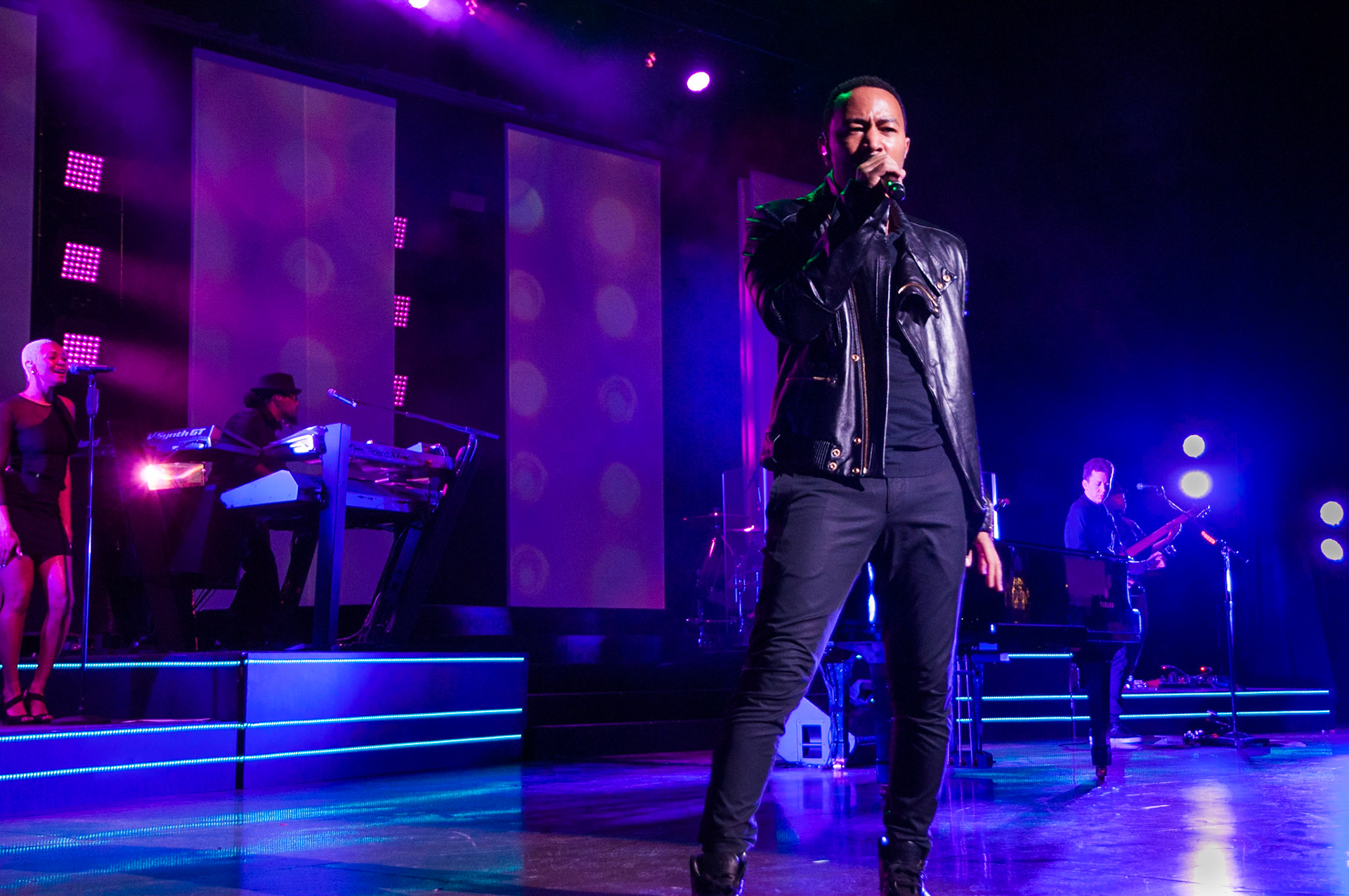 John Legend performing in Boston. Photo taken by Dean Shu.